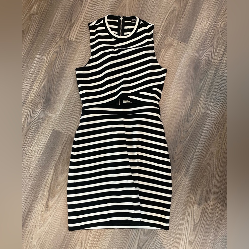 Express striped mini dress size 0